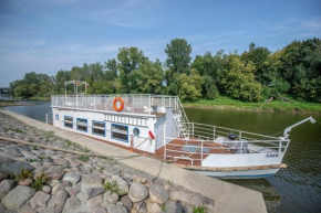 Panama ship, house on the water, Warsaw